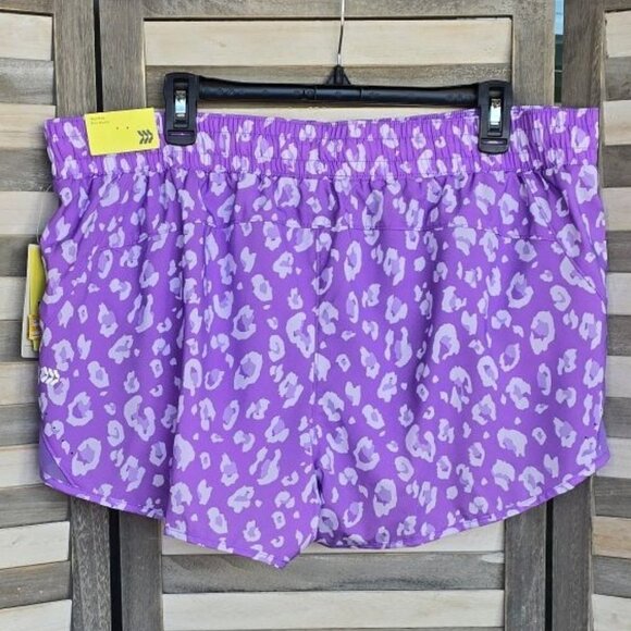 Women's Leopard Print Mid-Rise Run Shorts 3" | All in Motion | Medium - Picture 4 of 10